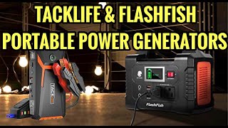 TACKLIFE & FLASHFISH PORTABLE SOLAR POWER GENERATORS