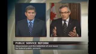 Tony Clement talks about the agreement reached on benefits for federal employees (CPAC)