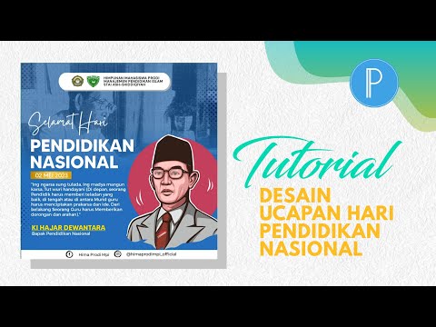 [Free Plp] Cara Desain Pamflet Hari Pendidikan Nasional || Pixellab Tutorial