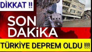 Türki̇ye Deprem Oldu Herkes Dişarida Şok Açiklamalar