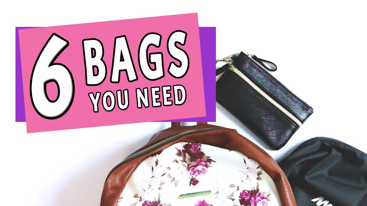 6 Types Of Bags You Need Emelia Kate YouTube