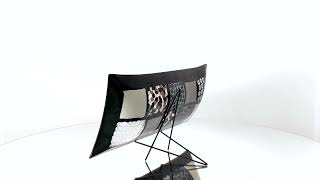 Murano Gl White Black Decorative Plate - Bow Yourmurano