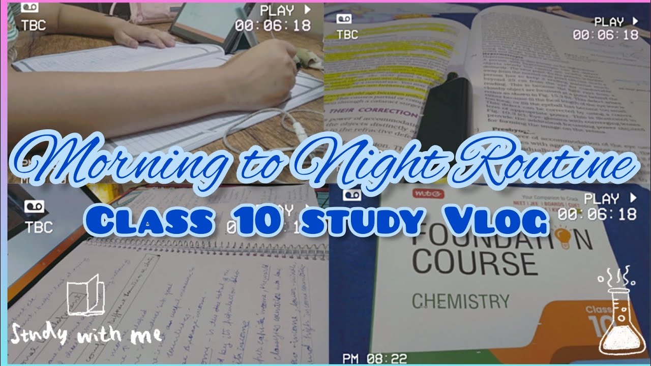 Morning to Night Routine of a 10th Grader 📚 | Class 10 Study Vlog ...