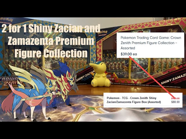 Pokemon Trading Card Game: Crown Zenith Premium Figure Collection - Shiny  Zacian