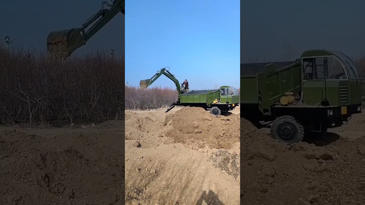 Land truck working Pour soil ESP649 