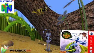 Disney Pixar A Bug's Life (1999) Nintendo 64 (N64) Gameplay in HD (Project 64)