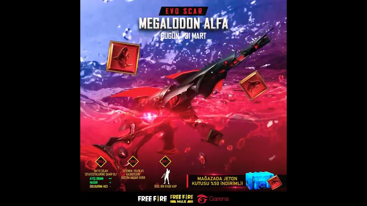 Free fire OB33 update video evolution gun written back