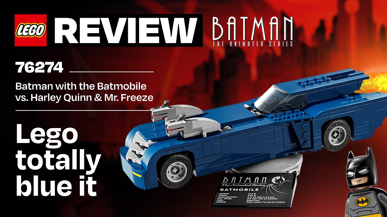 Why so blue? LEGO Batman The Animated Series Batmobile vs. Harley Quinn ...