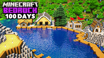 I Survived 100 DAYS of Hardcore BEDROCK Minecraft