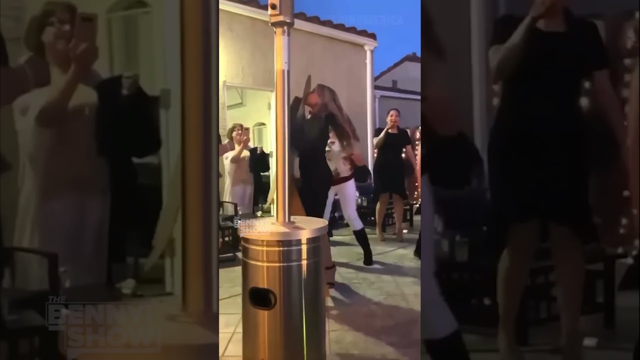 Woman finds a HOT NEW dance partner💃