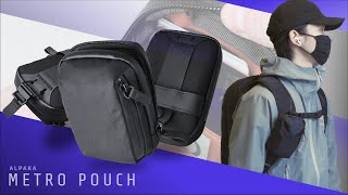 ALPAKA METRO POUCH / Mini Pouch for Small Essentials that can be Attached to Any Surface - BPG_196
