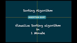 Insertion sort in 1 Minute