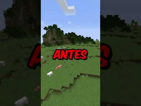 Minecraft ANTES vs AHORA #shorts