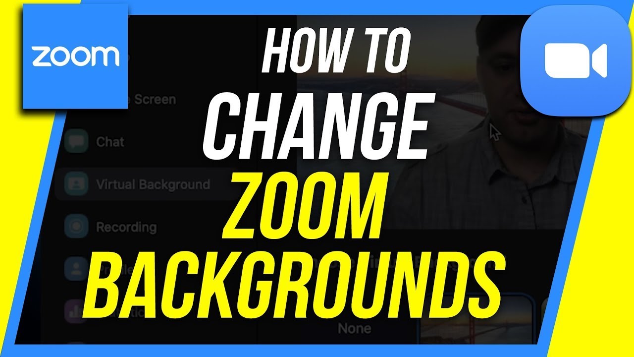 How to Change Zoom Background - YouTube