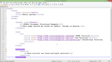 HTML5 - New Semantics
