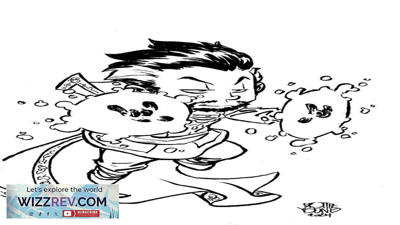 Doctor Strange #16 (Skottie Young Big Marvels Black & White Sketch Virgin Review