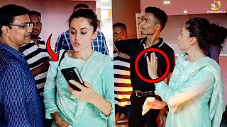 Taapsee Pannu LOSES COOL Yet Again! 😱 | In Temple with Anurag Kashyap & Fan