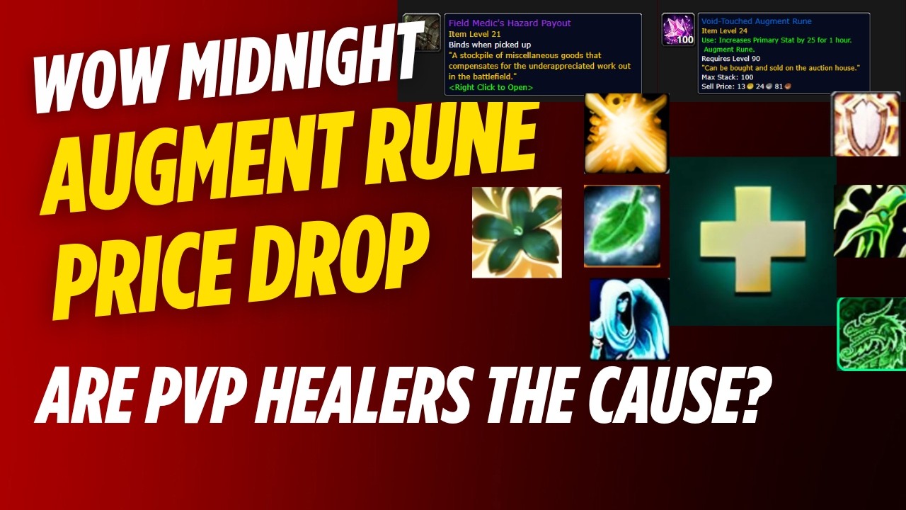Augment Rune WOW midnight Augment runes price drop explained, and how pvp players ...
