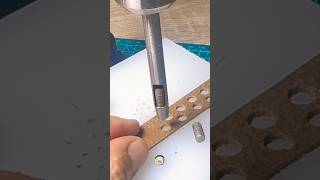 Leather Punch Tool Test on Press Machine | Clean Cut Holes 😍