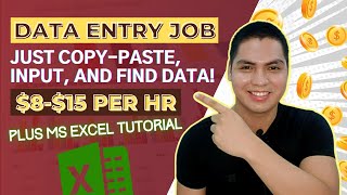 Up To $15 Per Hour | Data Entry Jobs Work From Home  Copy Paste Jobs!