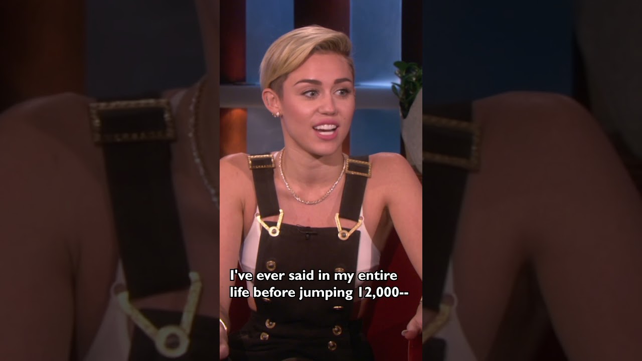 Ellen Scares Miley Cyrus
