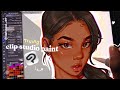 🤍Sketch with me: clip studio paint review!