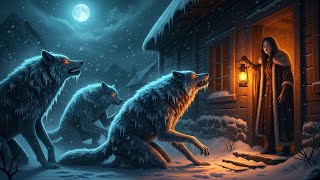 Lupii înghețați o imploră pe femeie să intre în casă. Ea nu are habar că sunt vârcolaci.