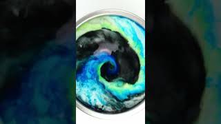 Magnetic Mug Color Swirl #9 Black and "Teal" | Shorts