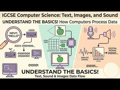 IGCSE Computer Science (0478) |  How Computers Represent Text, Images, and Sound!