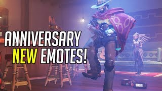 Overwatch | ALL NEW DANCE, SIT & LAUGH EMOTES (Anniversary Event)
