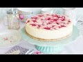 Tarta de queso y remolinos de frambuesa - Receta - María Lunarillos | tienda & blog