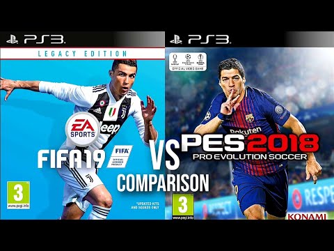 FIFA 19 Last VS PES 2018 Last PS3 - YouTube