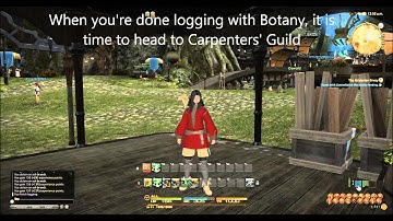 FFXIV Botany/Carpentry Skill Up - Maple Logs/Lumber