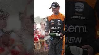 mooooood. #palou #champagne #podium #win #champ #indycar #racing