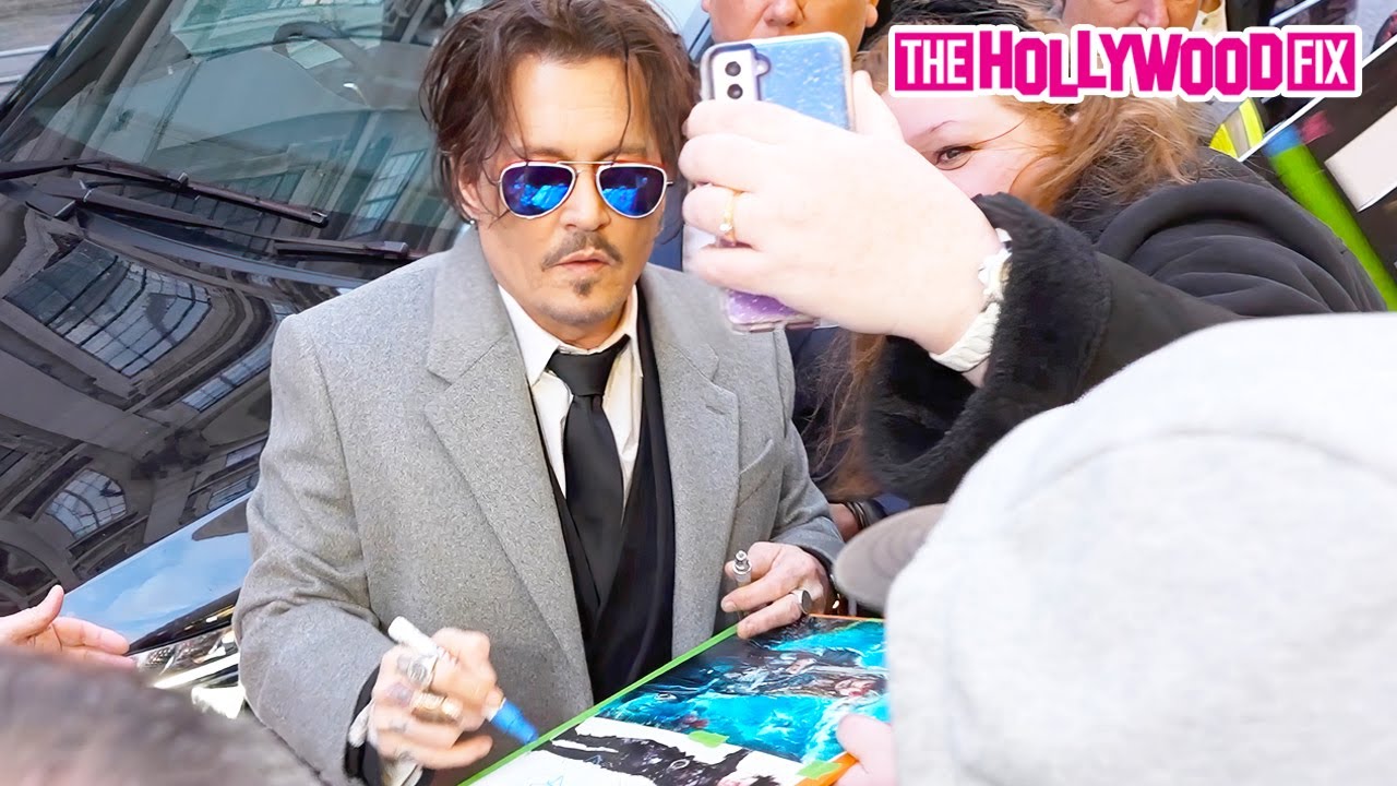 Johnny Depp Autograph Signing at 'Jeanne Du Barry' Premiere in London, UK