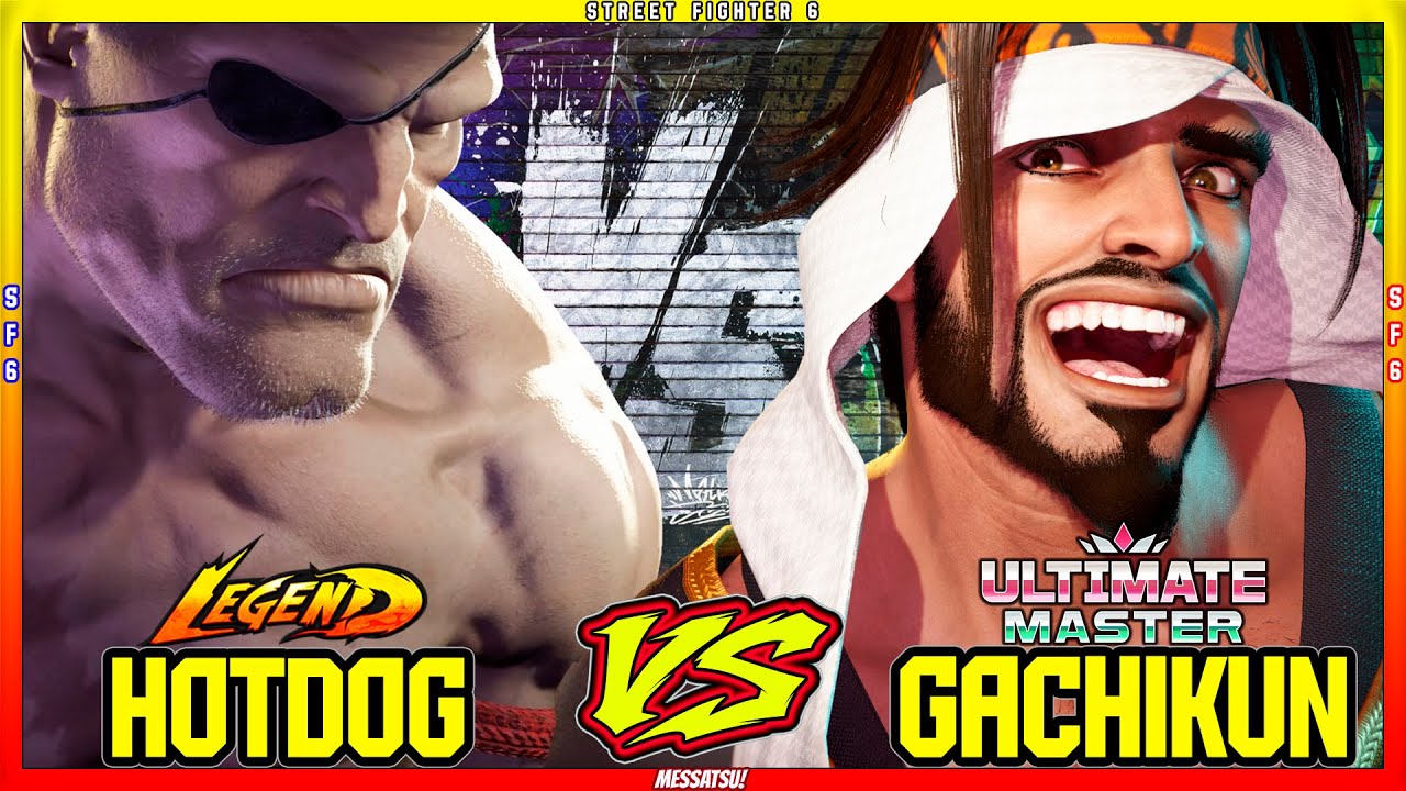 SF6 HotDog (Sagat) VS Gachikun (Rashid)💥Messatsu💥