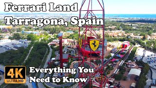 Ferrari Land Tarragona Salou Spain Roller Coaster Red Force Everything You Need to Know in 4K