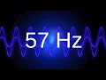 57 Hz clean pure sine wave BASS TEST TONE frequency