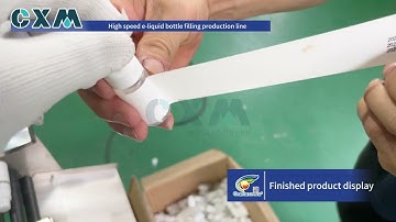 Automatic high speed small bottle 30ml 50ml e-liquid filling capping machine