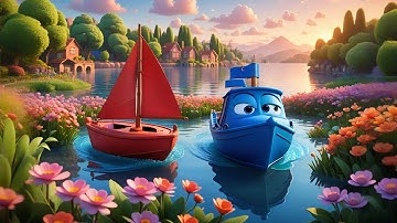 Six Toy Boats Float and Splash | Water Play Song Kids | Counting & Action Nursery Rhyme for Toddlers