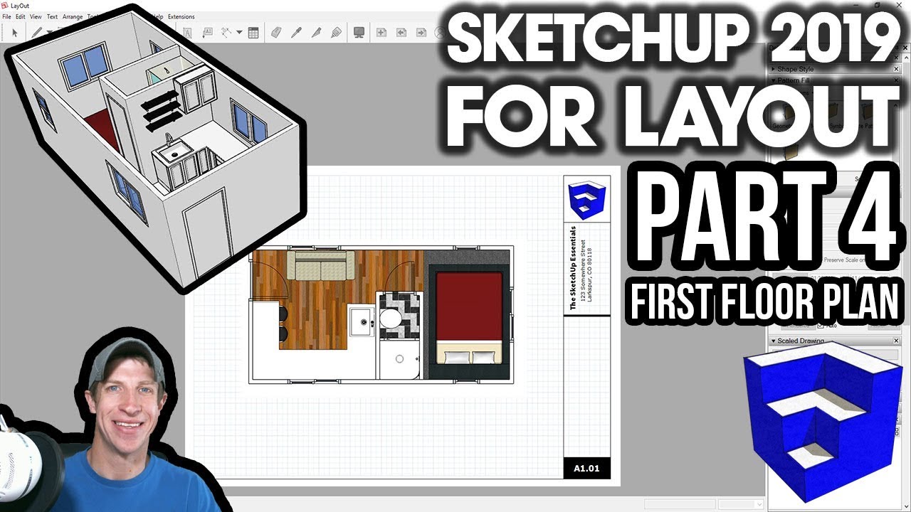 Sketchup 2019 For Layout Part 4 Creating Your First Floor Plan