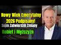 Nowy Wiek Emerytalny 2026 Podpisany! Sejm Zatwierdził Zmiany dla Kobiet i Mężczyzn