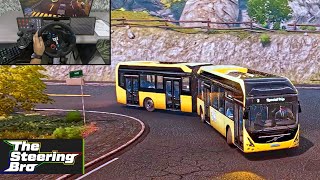 Bus Simulator 21  VOLVO 7900 Electric Articulated  Realistic Drive | G29 Steering Wheel Gameplay