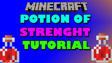How to make a splash potion of strength in MINECRAFT