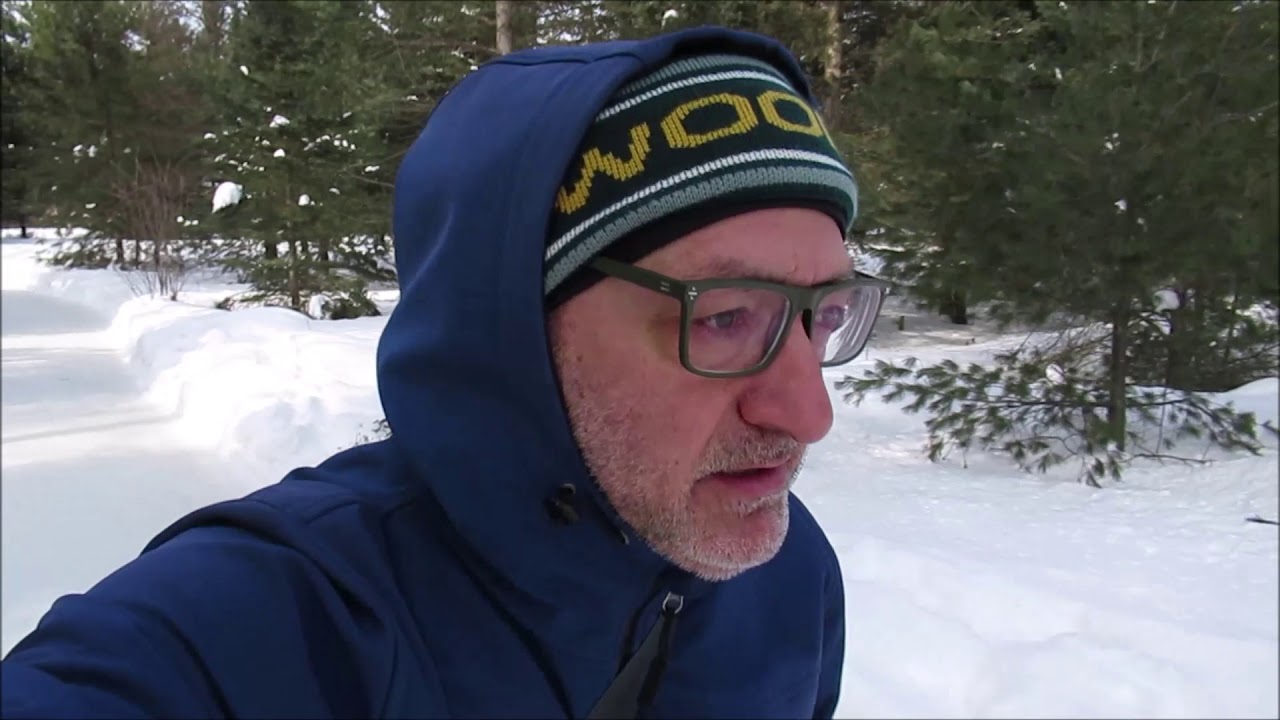 Skating in the forest at Lac des Loups, Quebec