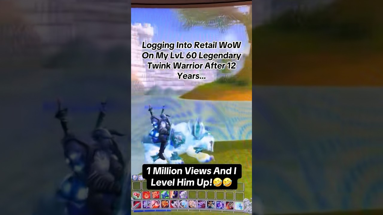 Logging into Retail World of Warcraft on My Level 60 Twink Warrior After 12 Years… 