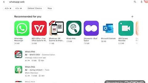 How to  download WhatsApp web  in our tablet or android