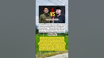 Ariel NOAH Vs Ahmad Dhani Soal Royalti #arielnoah #ahmaddhani #royalti #trending #shortvideo