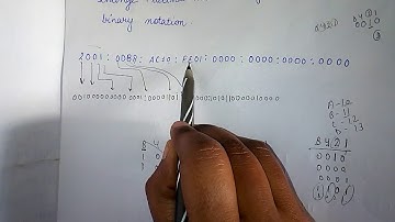 IPV6 || Hexadecimal to binary