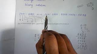 IPV6 || Hexadecimal to binary